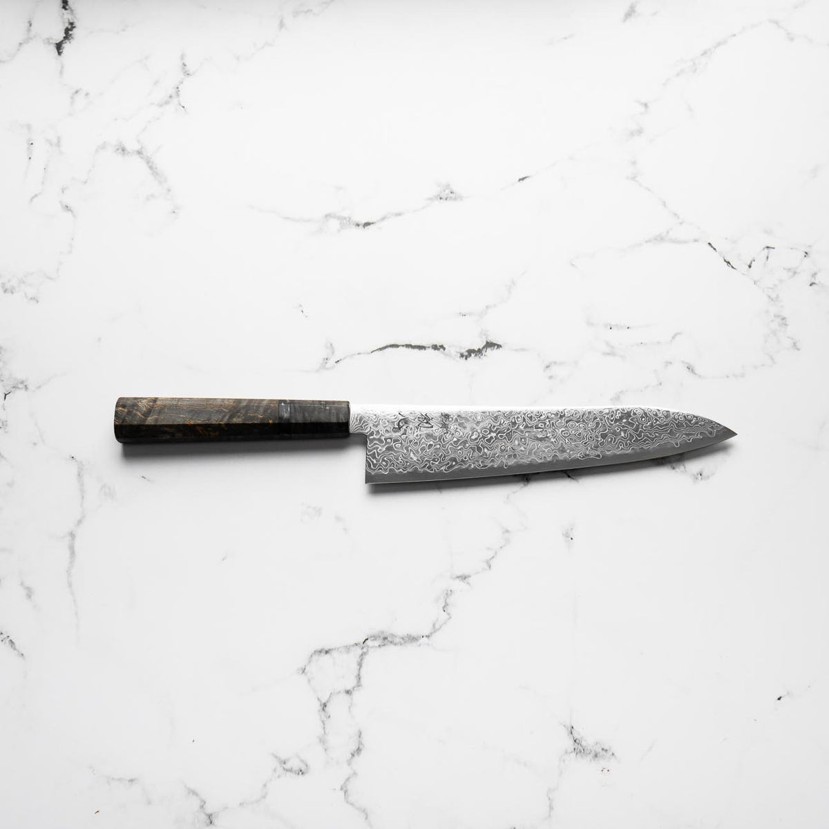 Hatsukokoro Ryuhyo SG2 Damascus Gyuto 210mm -  Dark Maple