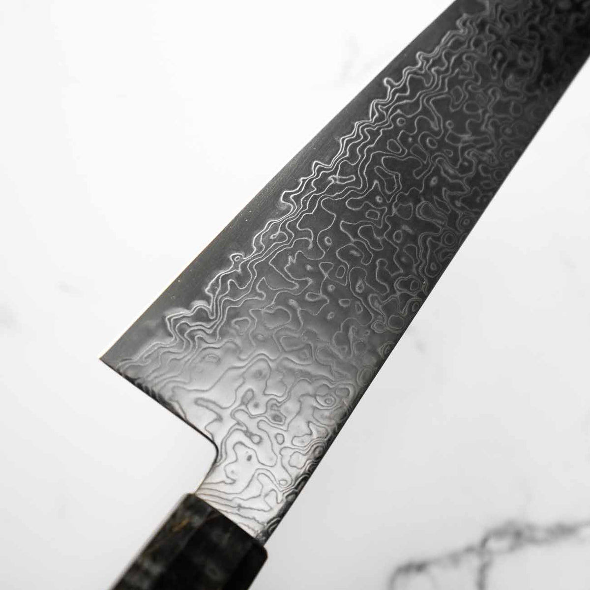 Hatsukokoro Ryuhyo SG2 Damascus Gyuto 210mm -  Dark Maple