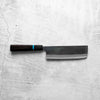 Seido "Kuro" x Tadafusa White 2 Kurouchi Nakiri 165mm - Ebony Turquoise
