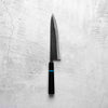Seido "Kuro" x Tadafusa White 2 Kurouchi Gyuto 210mm - Ebony & Turquoise