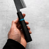 Seido "Kuro" x Tadafusa White 2 Kurouchi Gyuto 210mm - Ebony & Turquoise