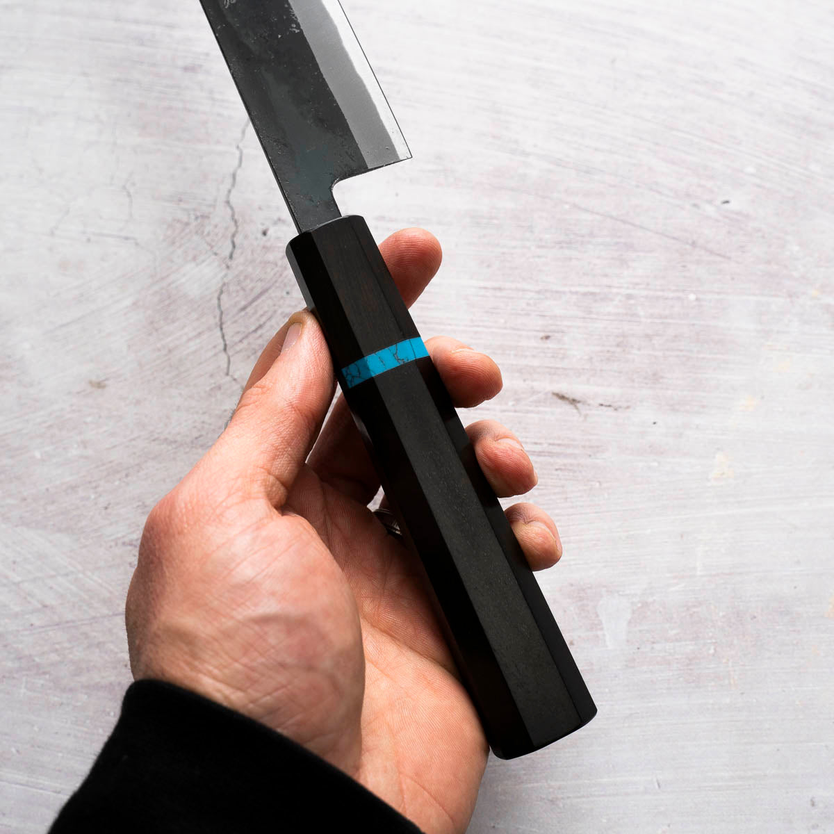 Seido "Kuro" x Tadafusa White 2 Kurouchi Sujihiki 270mm - Ebony & Turquoise