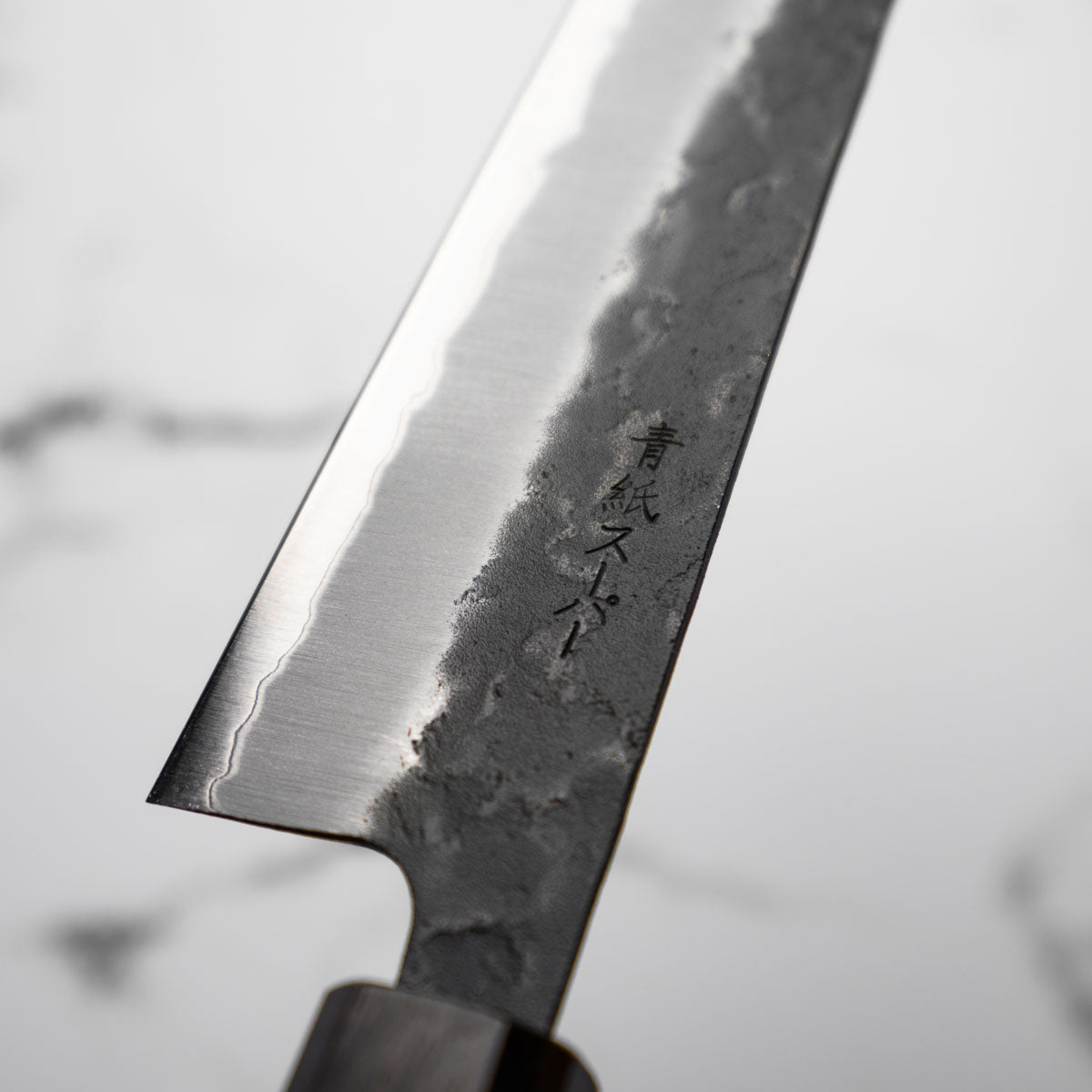 Tsunehisa Kurouchi Blue Super Nashiji Bunka 165mm - Ebony