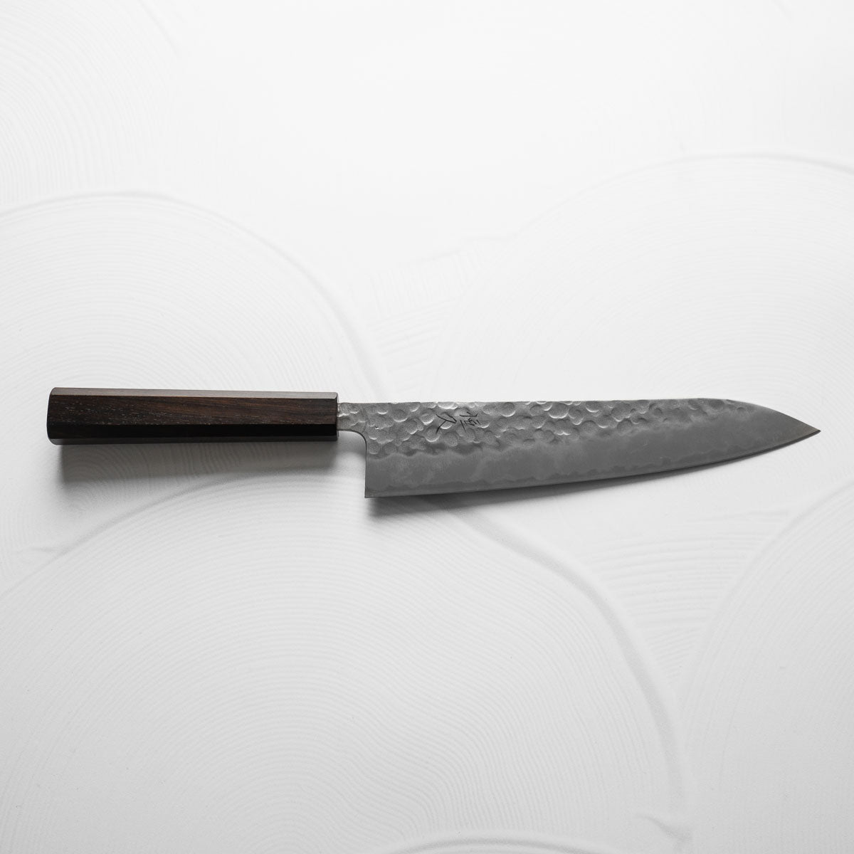Tsunehisa White 2 SS Clad Tsuchime Gyuto 210mm - Ebony