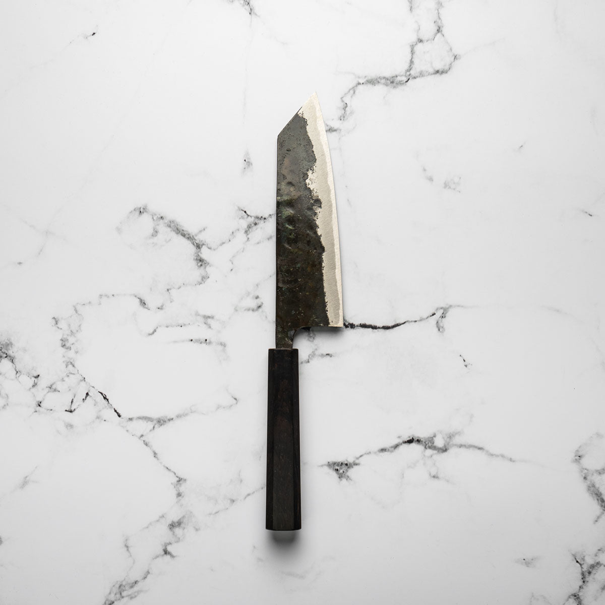 Hatsukokoro Kurokuma Blue 2 Kurouchi Bunka 165mm - Ebony