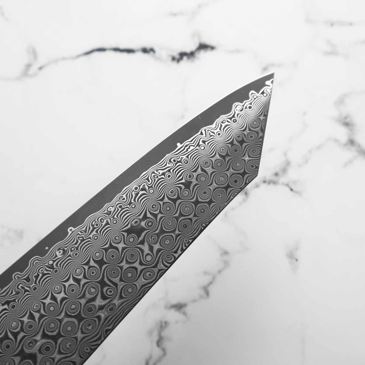 Nigara Hamono SG2 Raindrop Damascus Kiritsuke Gyuto 210mm