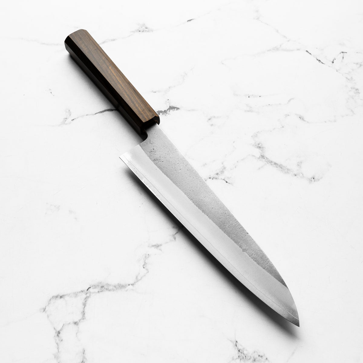 Yoshikane Hamono SKD Nashiji Stainless Clad Gyuto 210mm - Bubinga