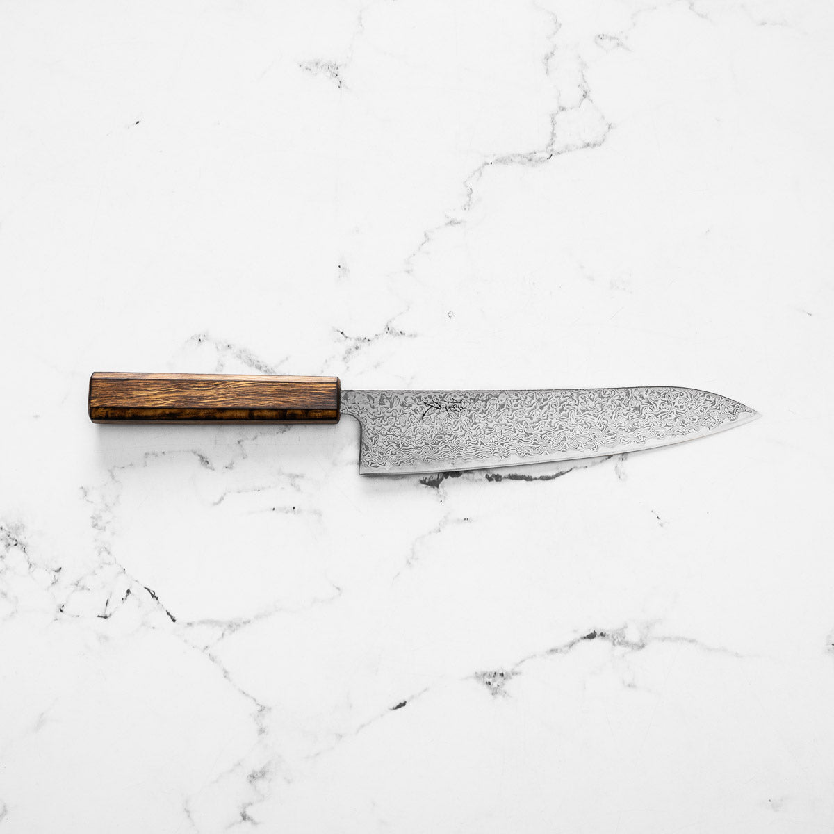 Tsunehisa SRS13 Damascus Gyuto 210mm - Black Oak