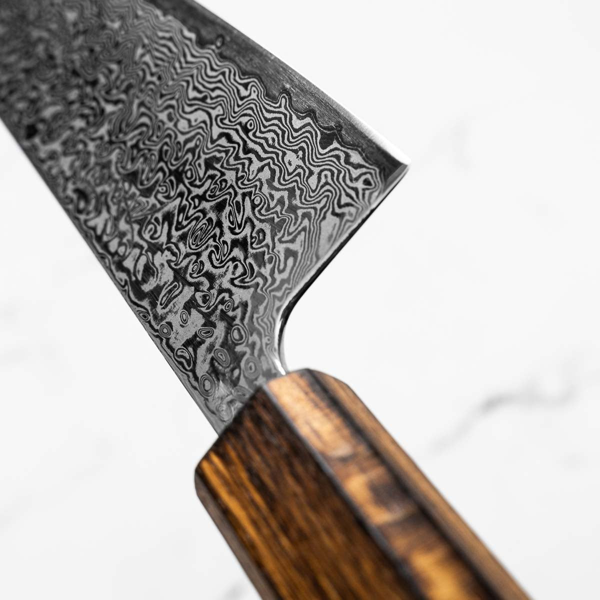 Tsunehisa SRS13 Damascus Gyuto 210mm - Black Oak