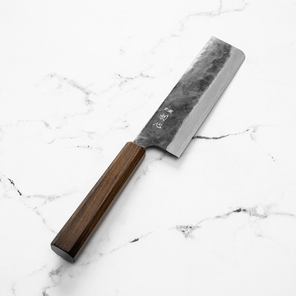 Hatsukokoro Kurogane Blue 2 Nakiri 165mm - Mono Bubinga