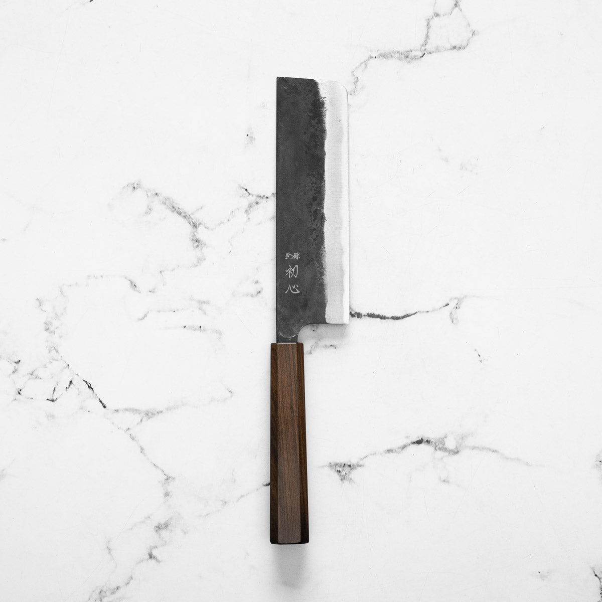Hatsukokoro Kurogane Blue 2 Nakiri 165mm - Mono Bubinga