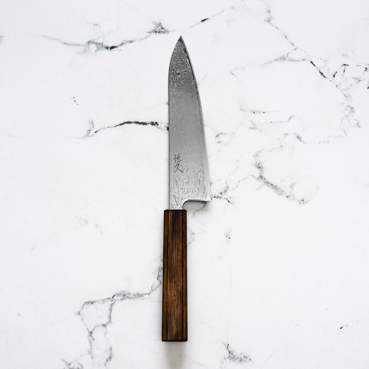 Tsunehisa SRS13 Damascus Gyuto 180mm - Black Oak