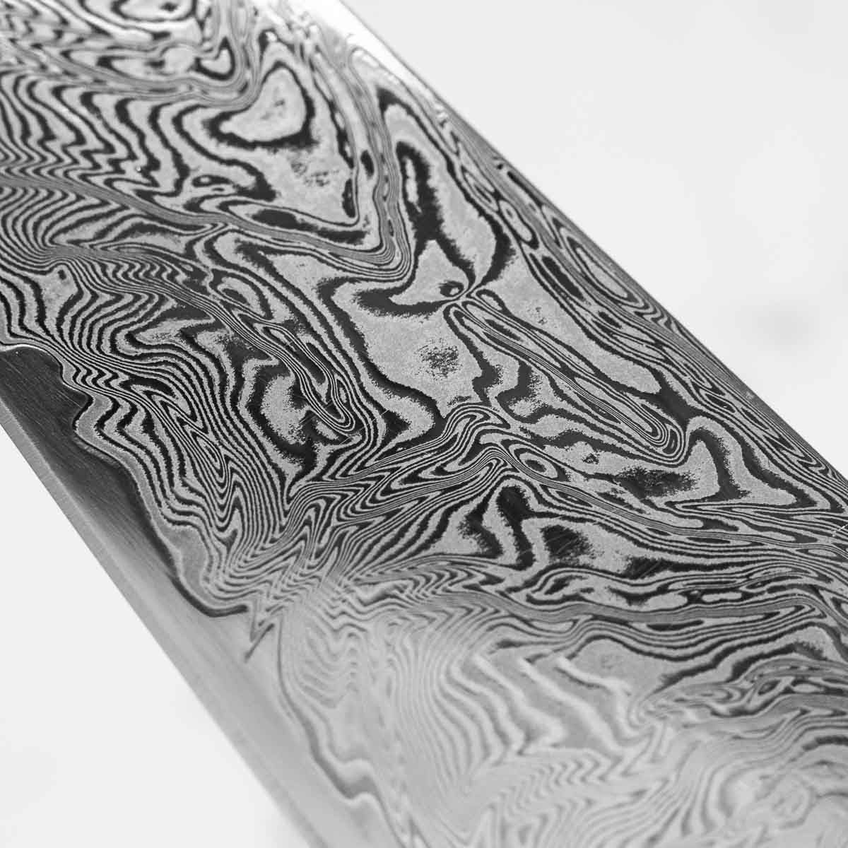 Tsunehisa SRS13 Damascus Gyuto 180mm - Black Oak