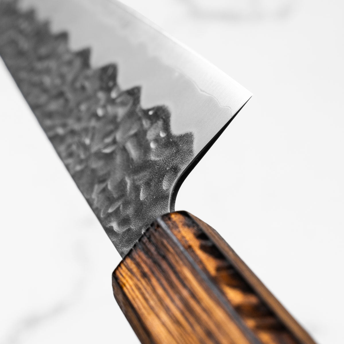 Tsunehisa Shiro Kumo White 1 SS Clad Tsuchime Bunka 165mm - Black Oak