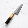 Tsunehisa Ginsan Geppaku Santoku 165mm - Burnt Oak