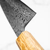 Tsunehisa Ginsan Geppaku Santoku 165mm - Burnt Oak