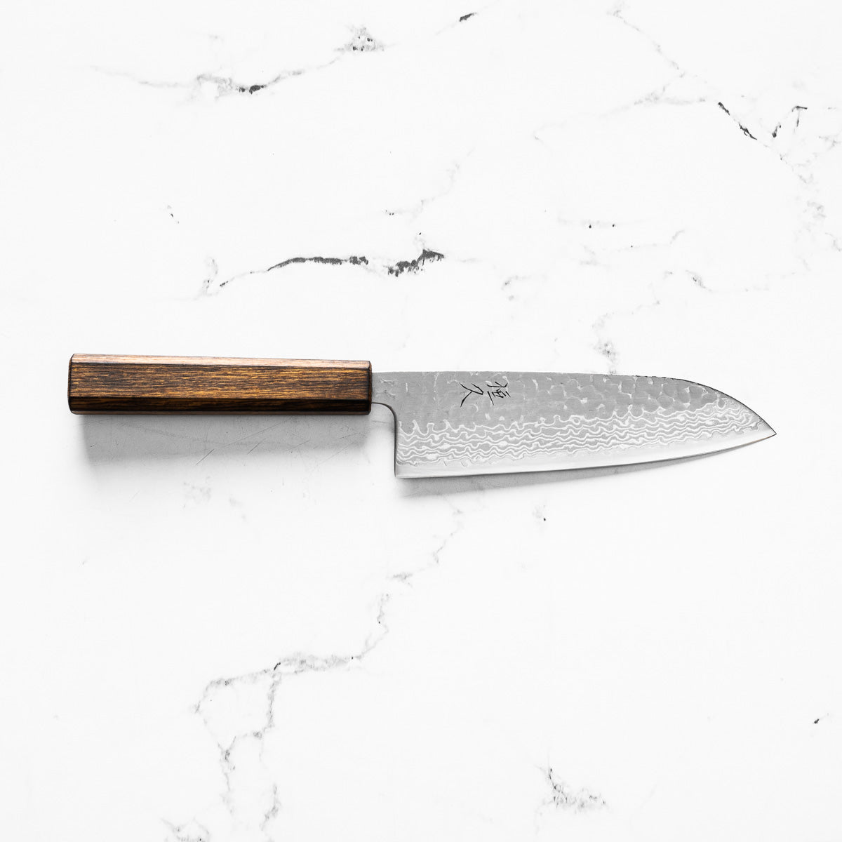 Tsunehisa Ginsan Geppaku Santoku 165mm - Black Oak