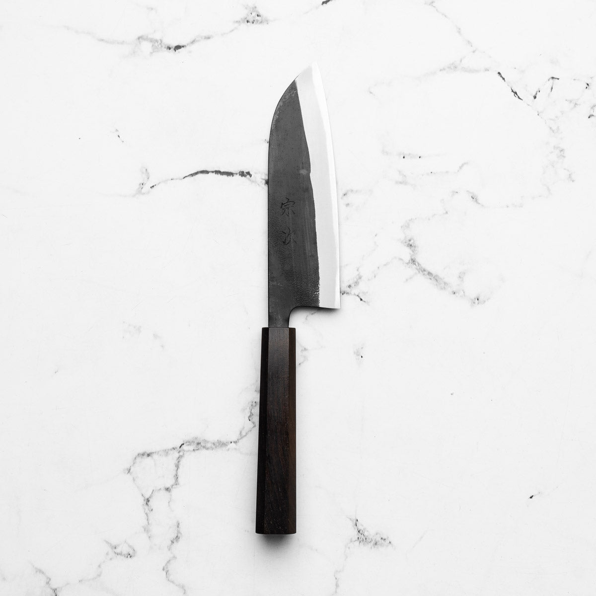 Morihei Munetsugu Blue 2 Kurouchi Santoku 165mm