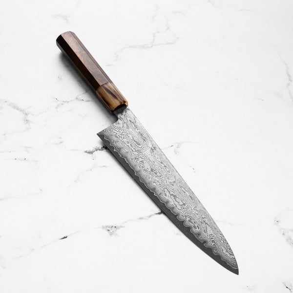 Sakai Kikumori x Nakagwa "Seiun" VG10 Gyuto 240mm - Siamese Rosewood & Blonde