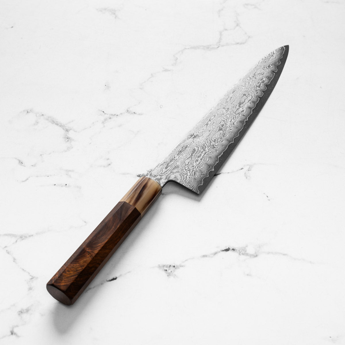 Sakai Kikumori x Nakagwa "Seiun" VG10 Gyuto 240mm - Siamese Rosewood & Blonde