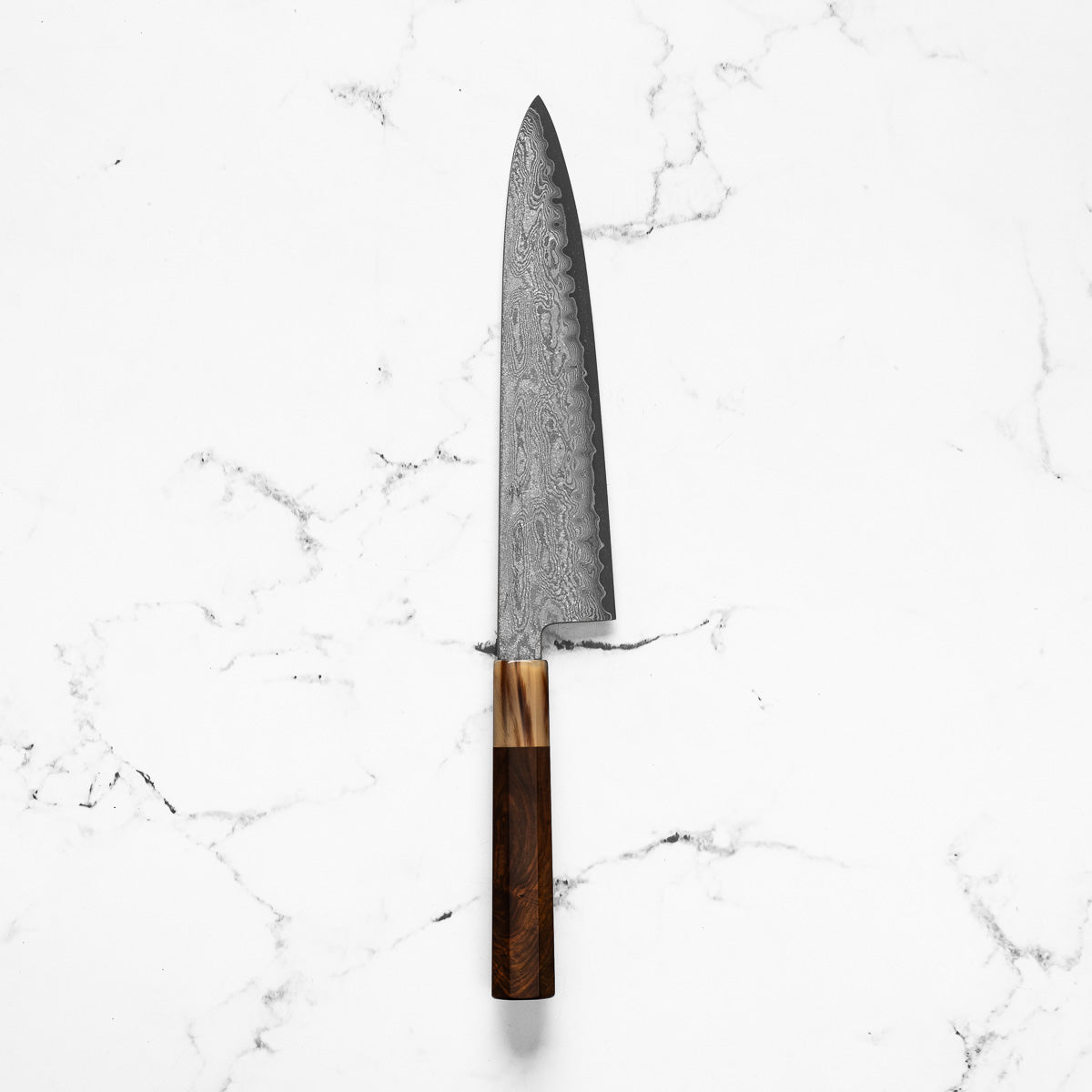 Sakai Kikumori x Nakagwa "Seiun" VG10 Gyuto 240mm - Siamese Rosewood & Blonde