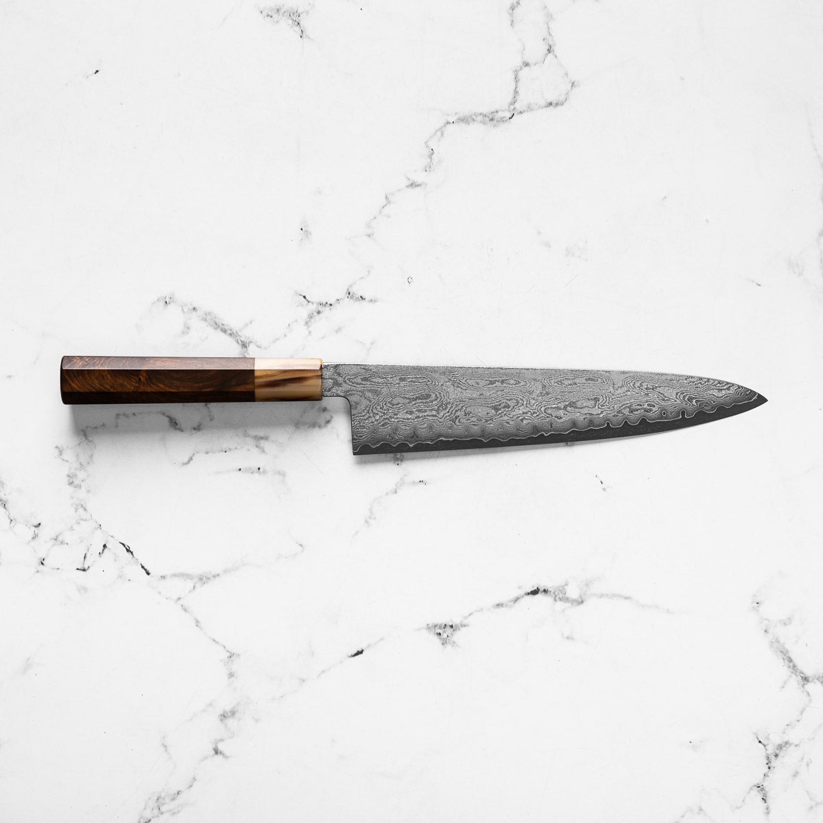 Sakai Kikumori x Nakagwa "Seiun" VG10 Gyuto 240mm - Siamese Rosewood & Blonde