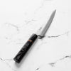 Tsunehisa 440C Damascus Tsuchime Petty 135mm - Carbon Fibre