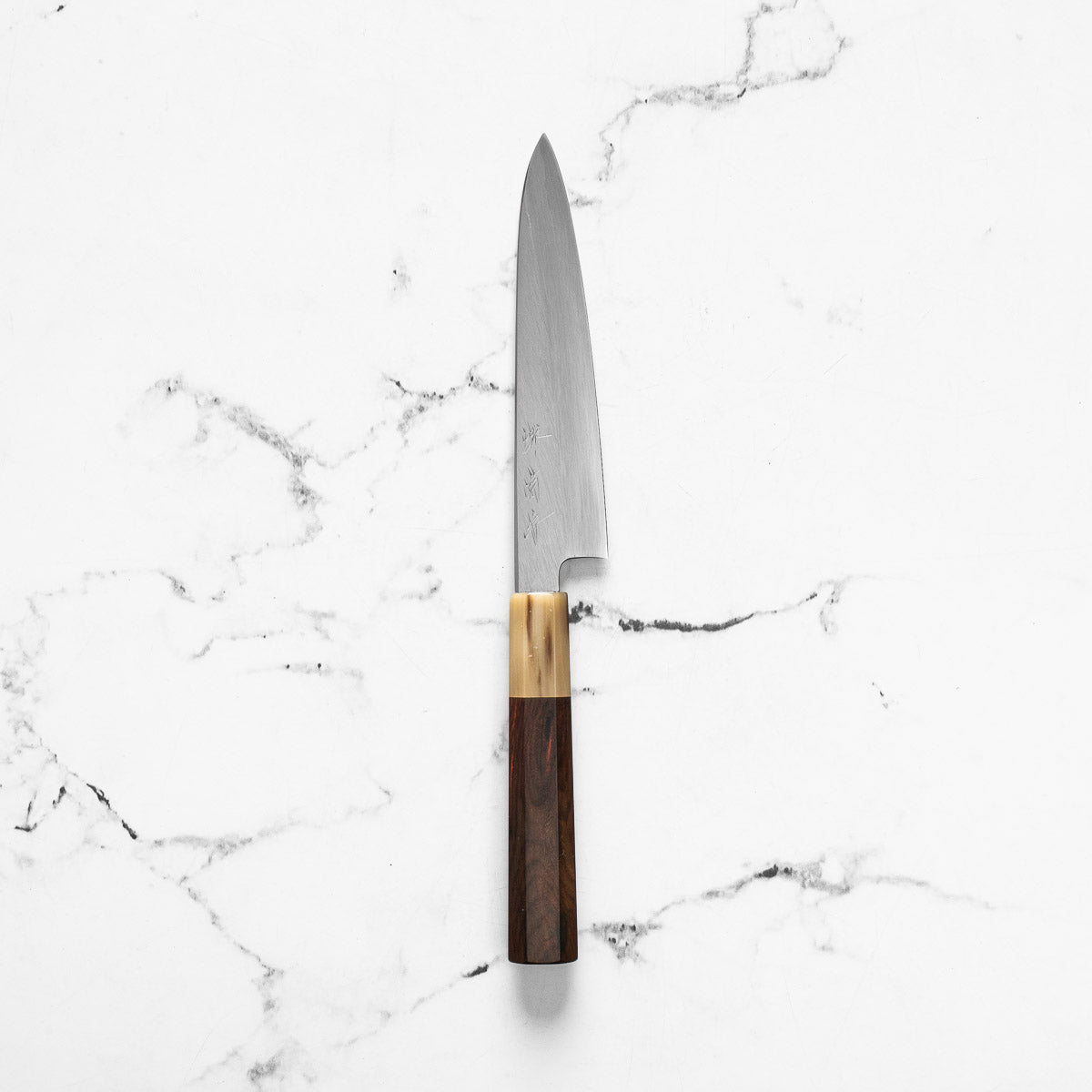 Nakagawa x Sakai Kikumori White 1 SS Clad Petty 150mm - Siamese Rosewood