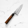 Nakagawa x Sakai Kikumori White 1 SS Clad Bunka 180mm - Siamese Rosewood