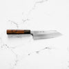Nakagawa x Sakai Kikumori White 1 SS Clad Bunka 180mm - Siamese Rosewood