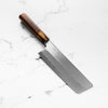 Nakagawa x Sakai Kikumori White 1 SS Clad Nakiri 180mm - Siamese Rosewood