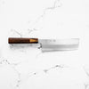 Nakagawa x Sakai Kikumori White 1 SS Clad Nakiri 180mm - Siamese Rosewood