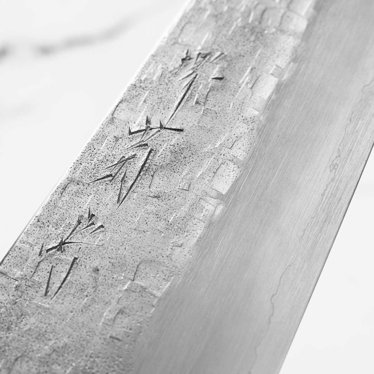 Satoshi Nakagawa Ginsan Tsuchime Gyuto 240mm - Ebony Turquoise