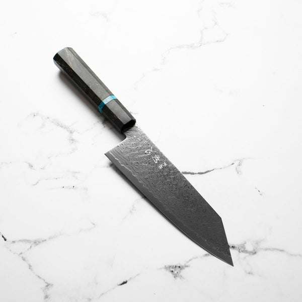 Hatsukokoro Ryuhyo Kurozome SG2 Damascus Bunka 180mm - Maple