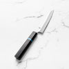 Sakai Kikumori "Choyo" Ginsan Kiritsuke Petty 135mm - Ebony Turquoise
