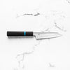 Sakai Kikumori "Choyo" Ginsan Kiritsuke Petty 135mm - Ebony Turquoise
