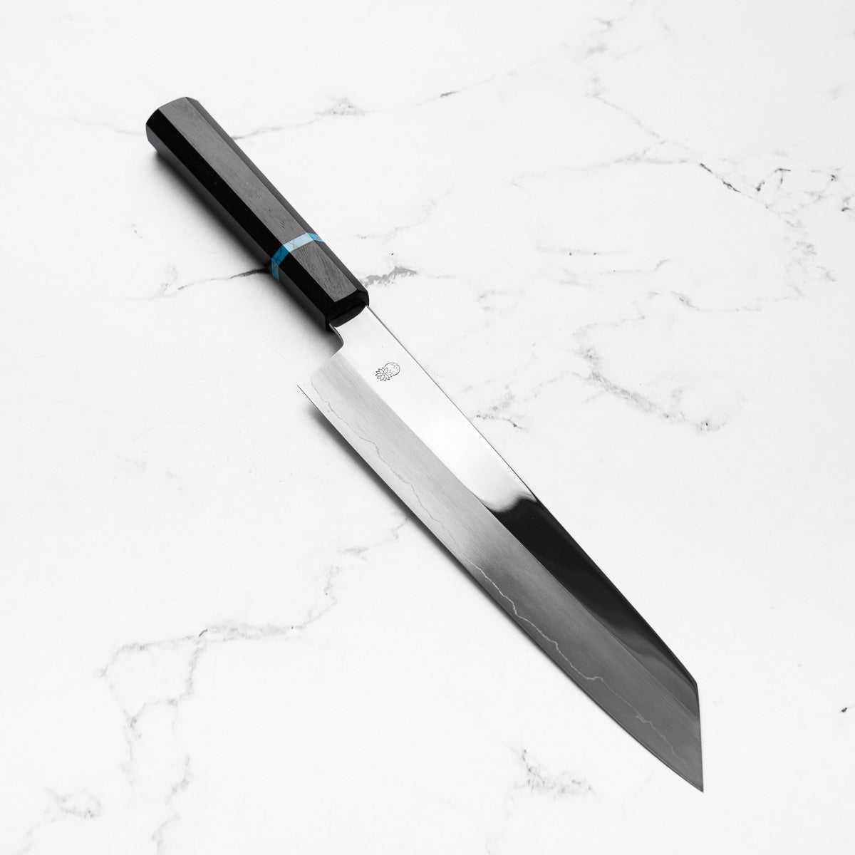 Sakai Kikumori "Choyo" Ginsan Kiritsuke 240mm - Ebony Turquoise