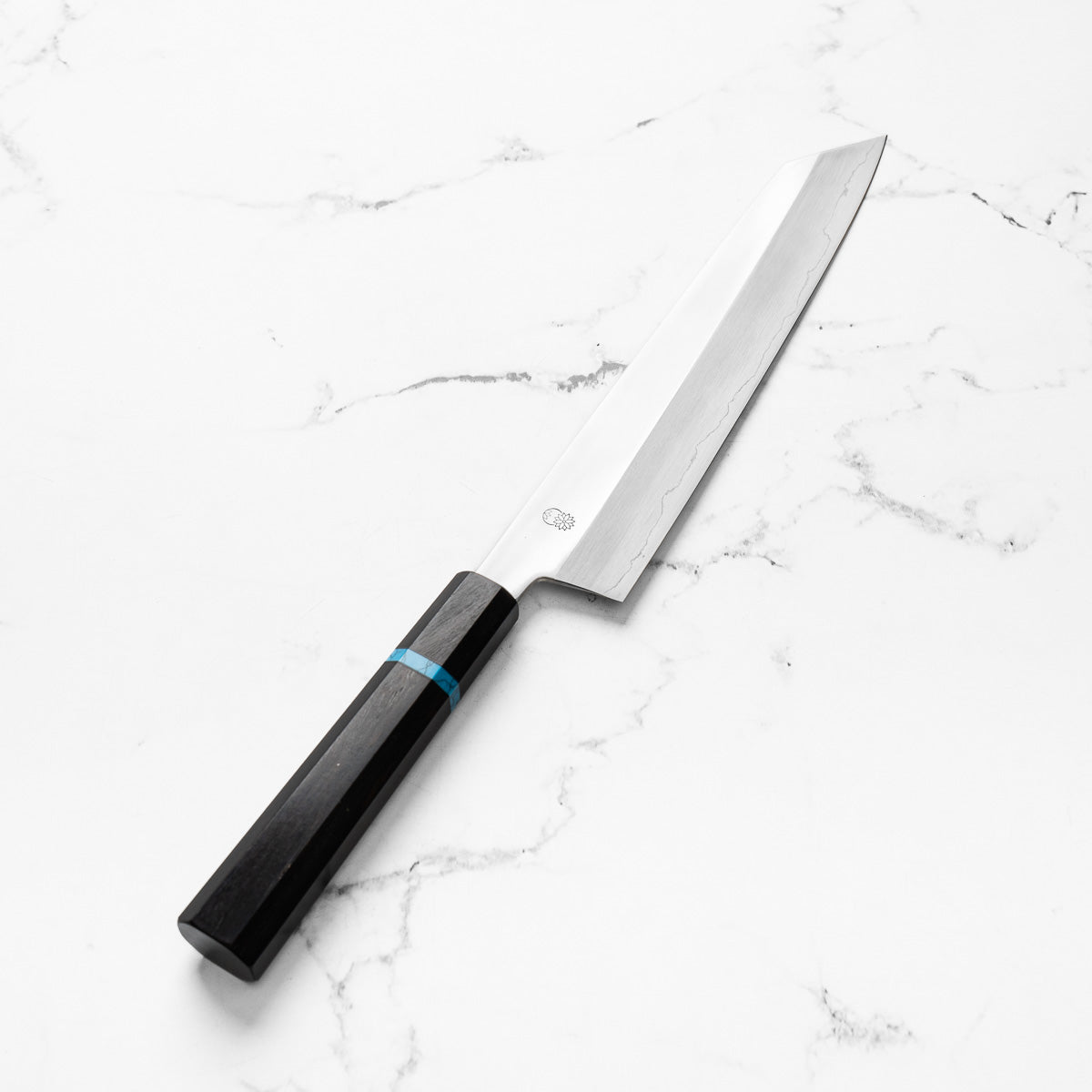 Sakai Kikumori "Choyo" Ginsan Kiritsuke 240mm - Ebony Turquoise