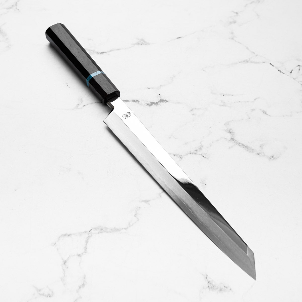 Sakai Kikumori "Choyo" Ginsan Kiritsuke Yanagiba 270mm - Ebony Turquoise