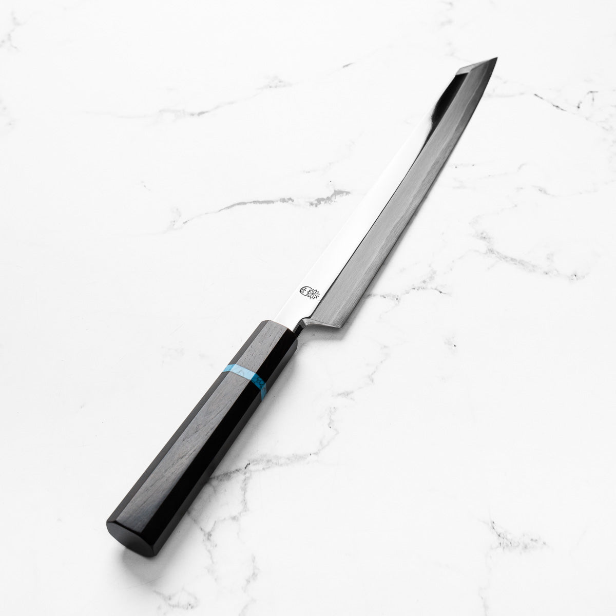 Sakai Kikumori "Choyo" Ginsan Kiritsuke Yanagiba 270mm - Ebony Turquoise
