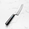 Sakai Kikumori "Choyo" Ginsan Santoku 180mm - Ebony Turquoise