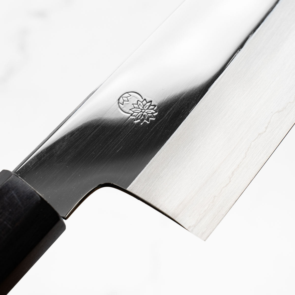 Sakai Kikumori "Choyo" Ginsan Santoku 180mm - Ebony Turquoise