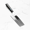 Sakai Kikumori "Choyo" Ginsan Nakiri 180mm - Ebony Turquoise