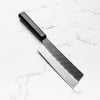Nigara Hamono SGSTRIX Kurouchi Tsuchime Damascus Nakiri 180mm - Mono Ebony