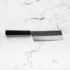 Nigara Hamono SGSTRIX Kurouchi Tsuchime Damascus Nakiri 180mm - Mono Ebony