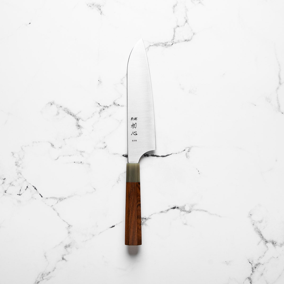 Hatsukokoro Hayabusa Blue Super Santoku 180mm - Quince