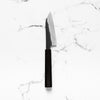 Nigara Hamono SGSTRIX Kurouchi Tsuchime Damascus Petty 120mm - Mono Ebony