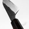Nigara Hamono SGSTRIX Kurouchi Tsuchime Damascus Petty 120mm - Mono Ebony