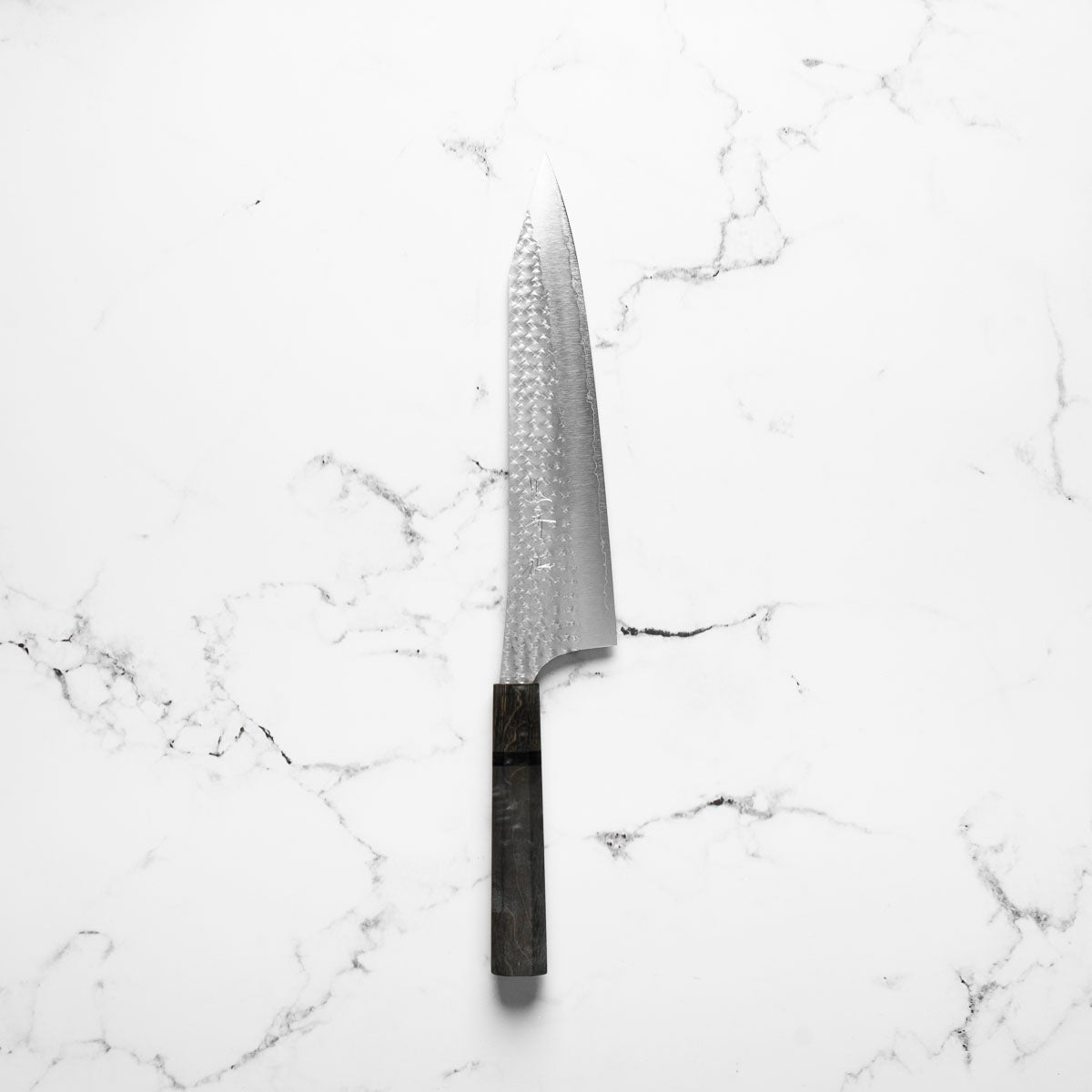 Yu Kurosaki SG2 Senko Gyuto 240mm - Dark Maple - blade detail