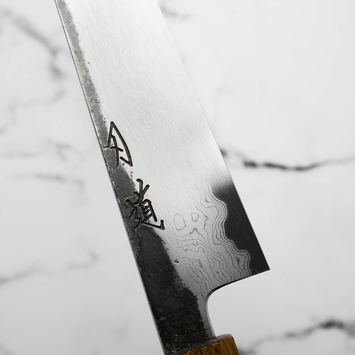 HADO Blue 1 Damascus Sujihiki 240mm - Oak – Chefs Edge - Handmade